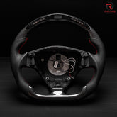 Revolve carbon fiber Flat Customized Sport LED Steering Wheel 2007-2020 Maserati GT - revolvesteering